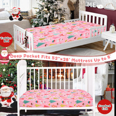 Cloele crib sheet shows easy-care fabric ready for gentle machine washing
