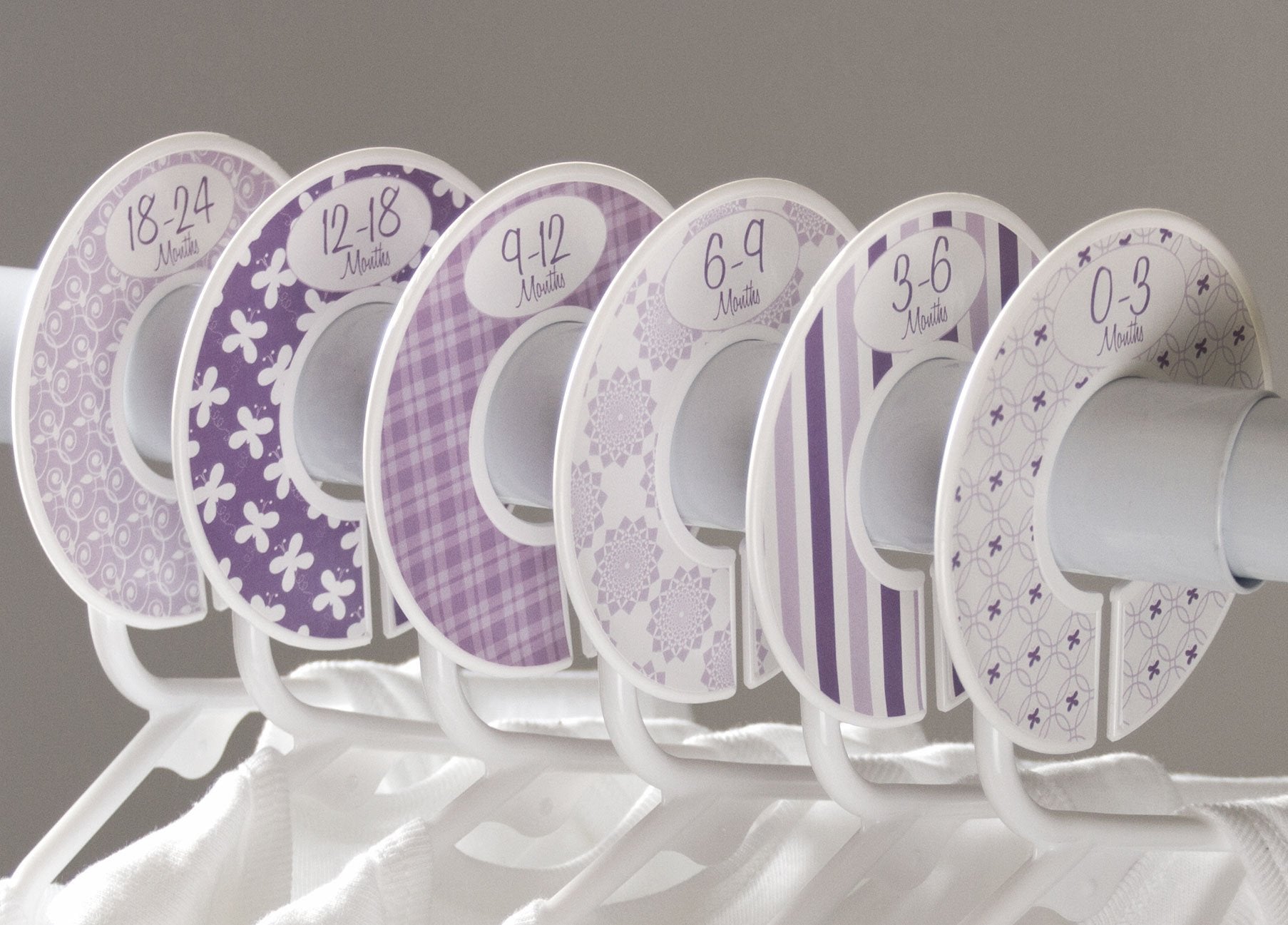 Closet Doodles durable, flexible plastic supports everyday closet use.