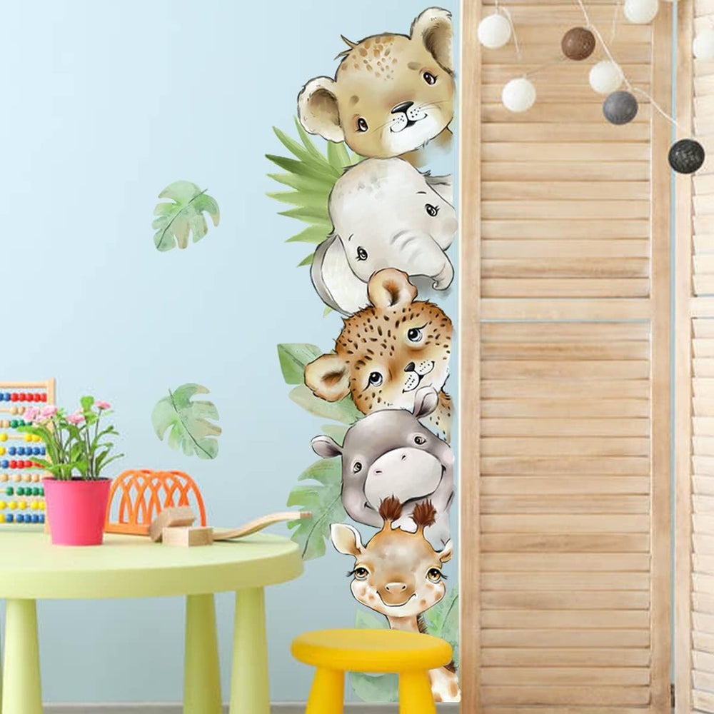 clothmile watercolor jungle forest background wall decal enhances home spaces