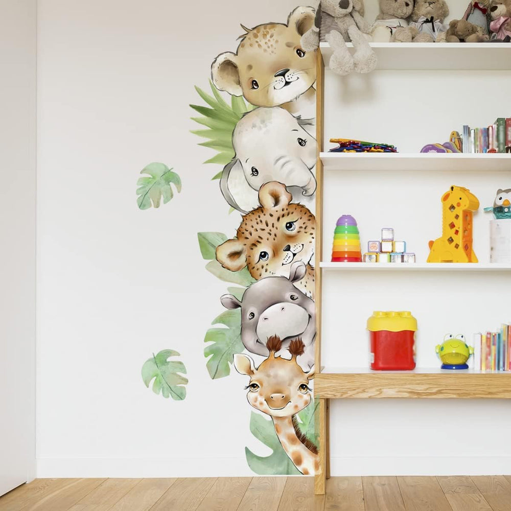 clothmile watercolor jungle tiger wall sticker adds adventure to playrooms