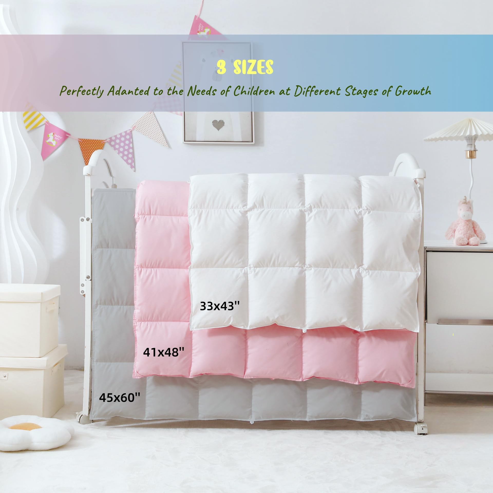 CLoucl baby comforter organic cotton shell close-up highlights breathable, gentle surface