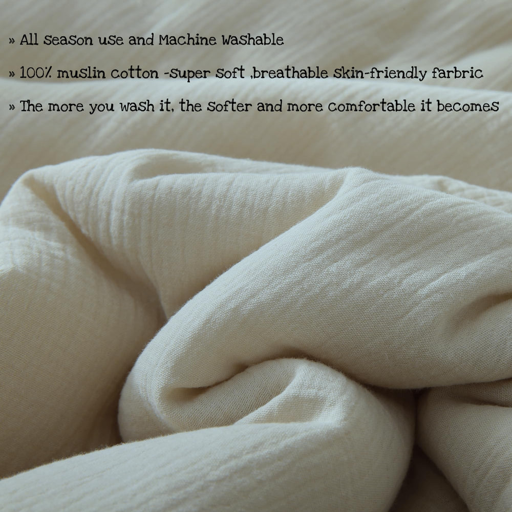 CLoucl muslin crib bedding is machine washable for busy parents
