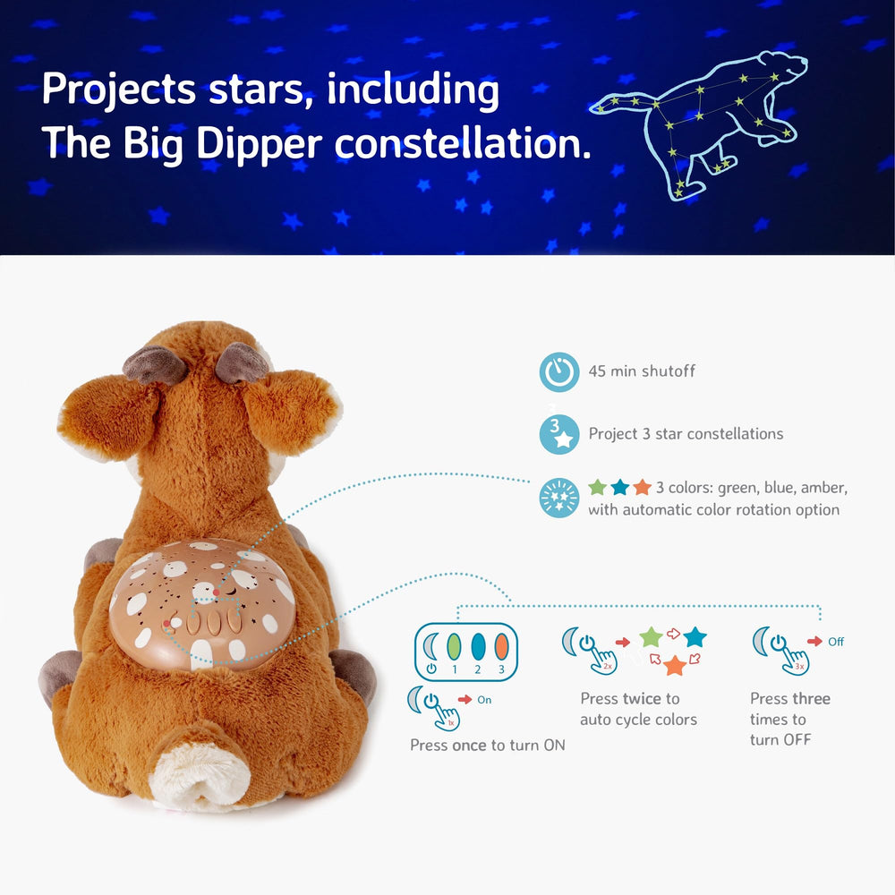 Cloud b Calming Nightlight Star Projector includes a 45-minute auto-off for worry-free naps.