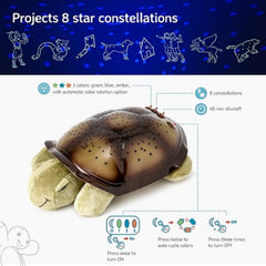 Cloud b Calming Nightlight Star Projector automatically cycles colors to vary room lighting.