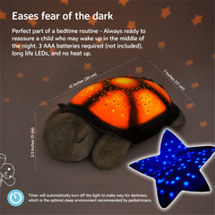 Cloud b Calming Nightlight Star Projector offers blue, green, amber colors for soothing ambiance.