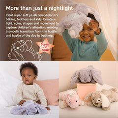Cloud B Benny the Bunny calming colours offer a versatile mood for any nursery.
