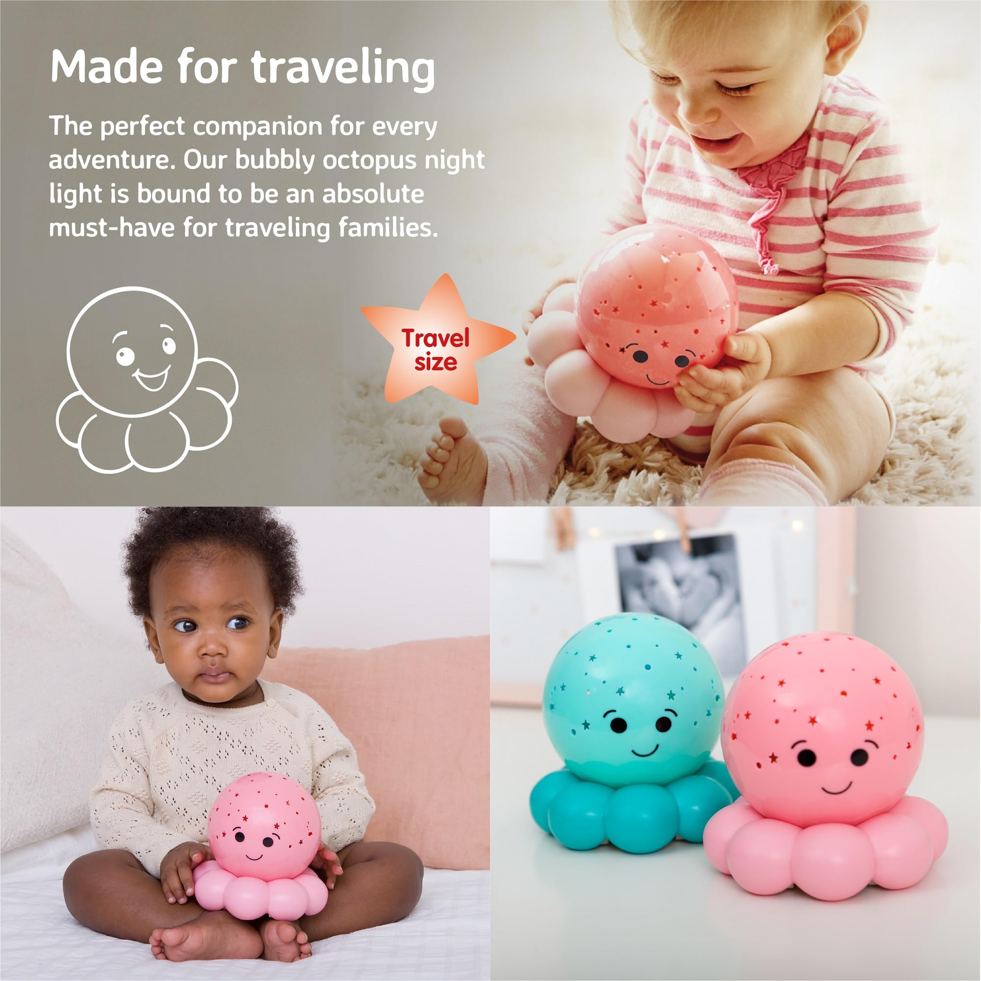 Cloud b blue color option for tranquil nighttime ambience.