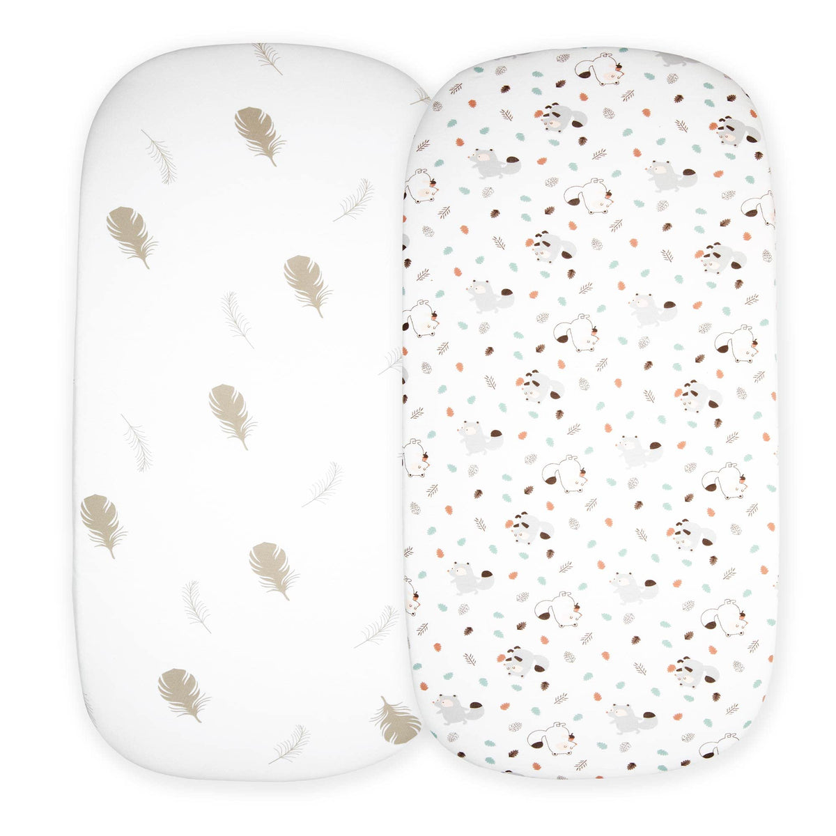 Cloud Baby Bassinet Sheet forest animals design for soft, breathable sleep