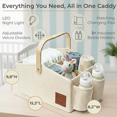 Cloud Nest Baby night-light image shows gentle glow for calm midnight feeds.