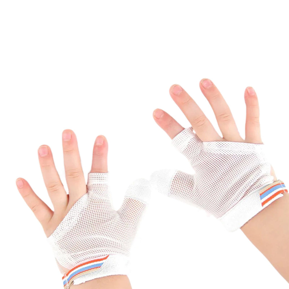 Cloverhome Thumb Sucking Guard close-up shows soft breathable material for comfortable all-day wear
