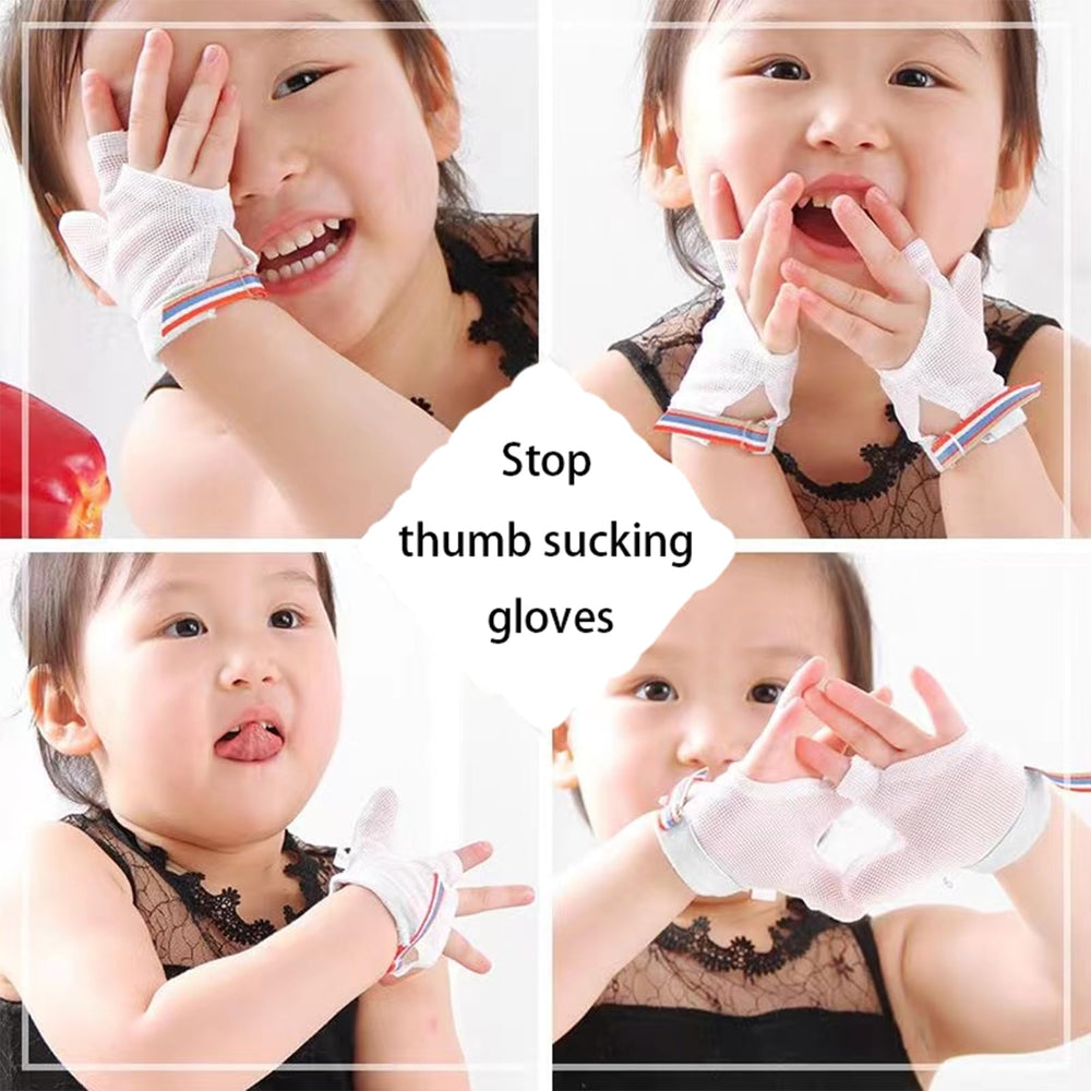 Cloverhome Thumb Sucking Guard in use on a child during play, enabling habit support