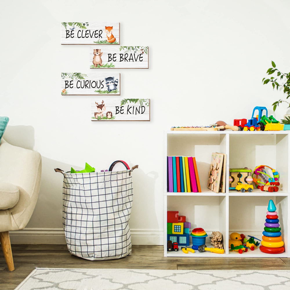 CloverKoi be curious woodland wall sign sparks imaginative storytelling.
