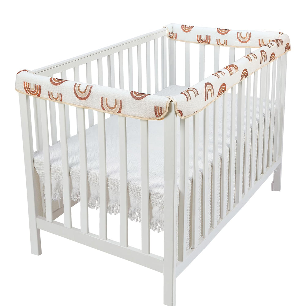CLYCSRC 3-Piece Mesh Set packaging shows breathable crib rail protection
