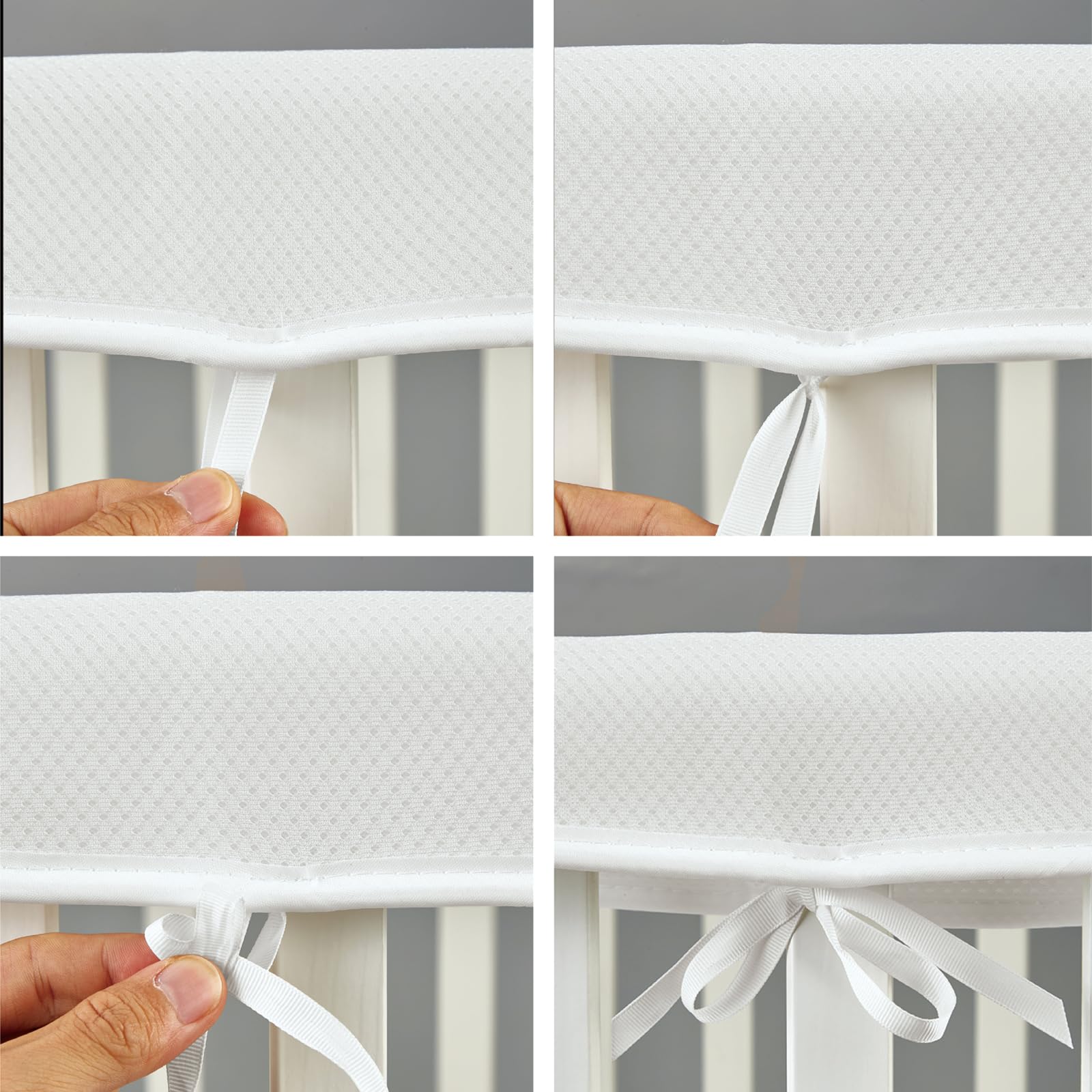 CLYCSRC 4pc mesh sets gray-4 durable mesh detail indicates resilience.