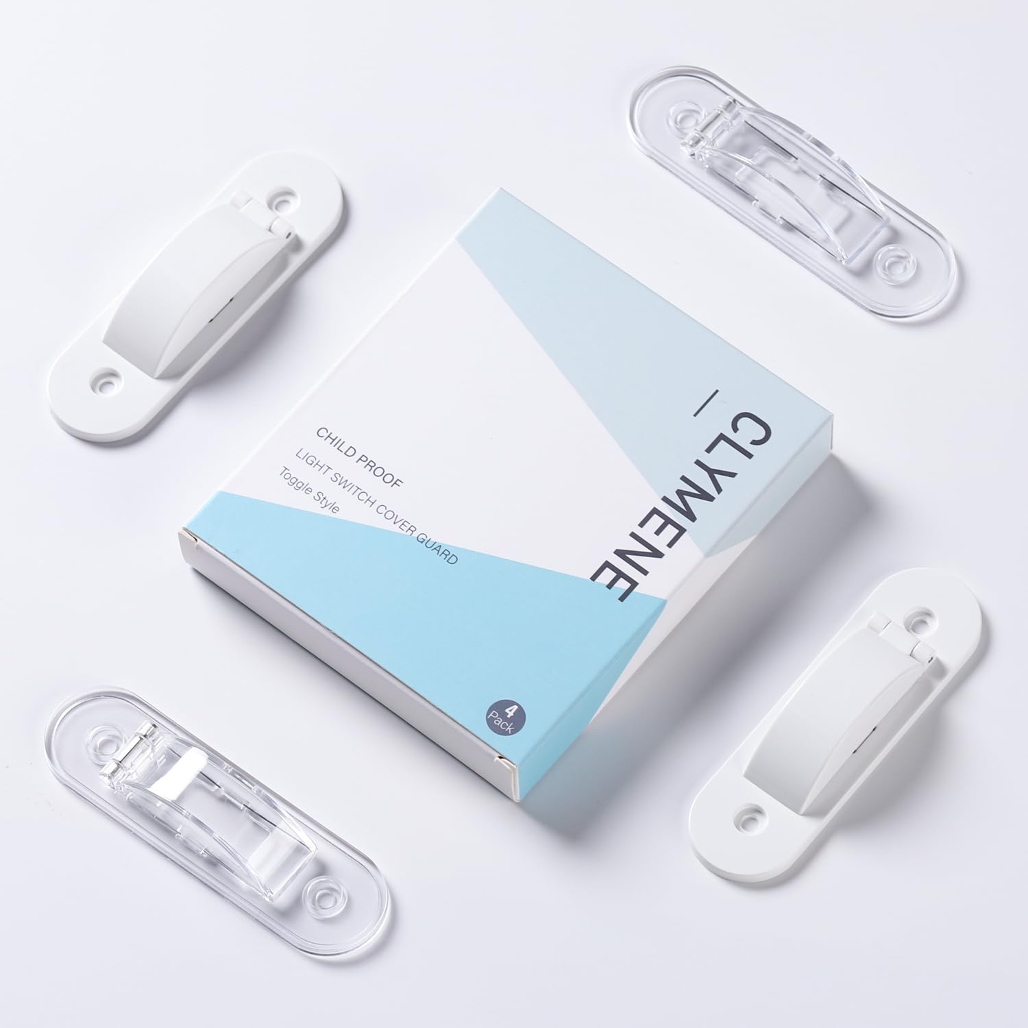 CLYMENE childproof-switch-guard-on-off-locked ensures reliable on/off control.