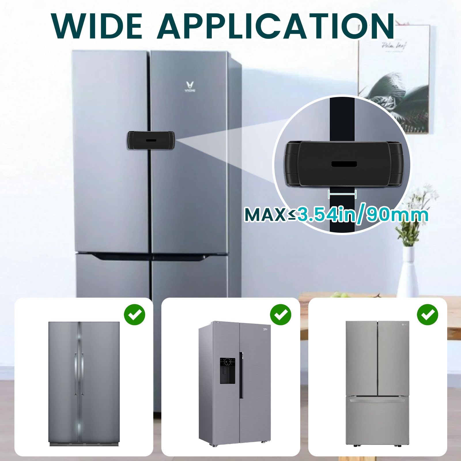 CLYMENE fridge lock easy removal no residue demonstrates renter-friendly safety solution