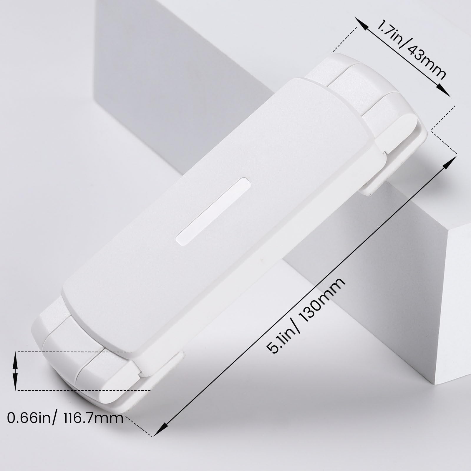 CLYMENE fridge lock in white kitchen conveys sleek design