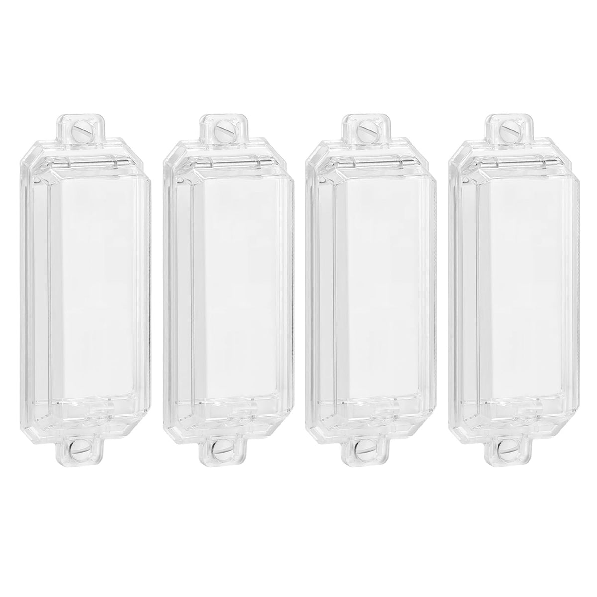 CLYMENE light switch guard 4-pack on a wall plate for child safety