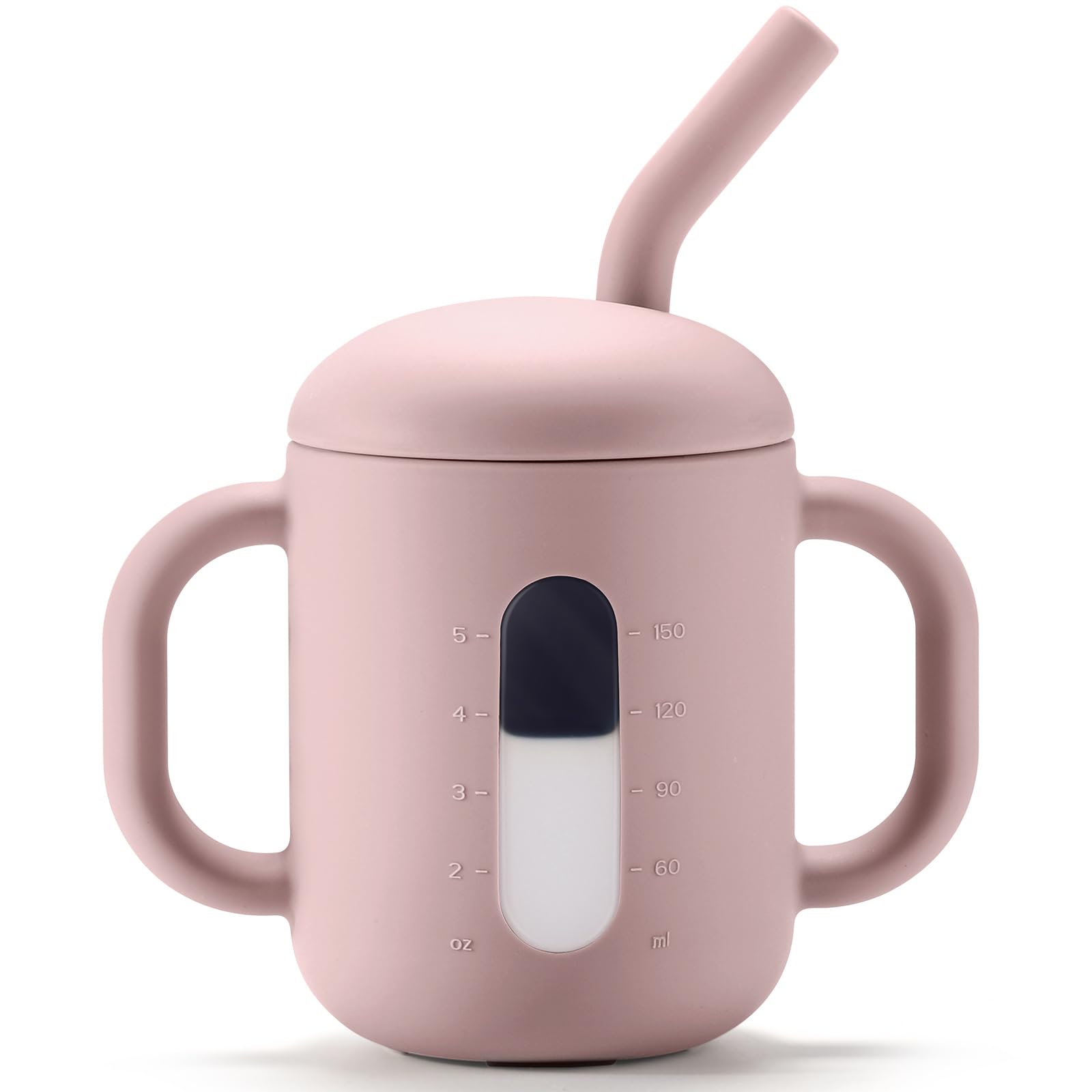 CLYMENE silicone training cup window view shows portion size for easy mixing and tracking.