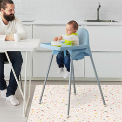 CLYMENE Splat Mat with anti-slip backing keeps the mat in place.