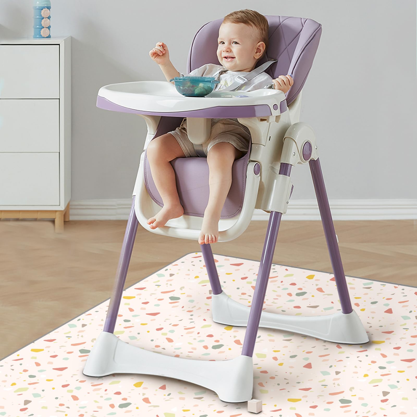 CLYMENE Splat Mat is machine washable for easy cleanup.