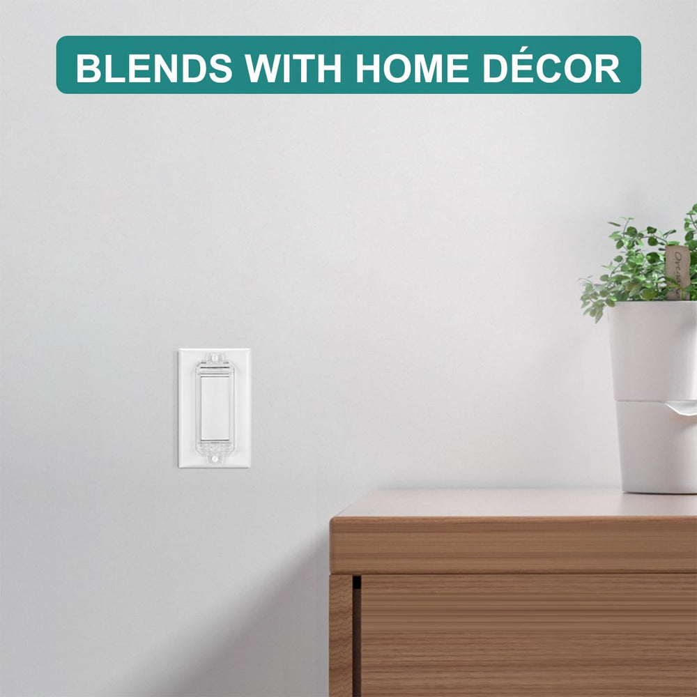 CLYMENE unobtrusive design complements any room while guarding switches.