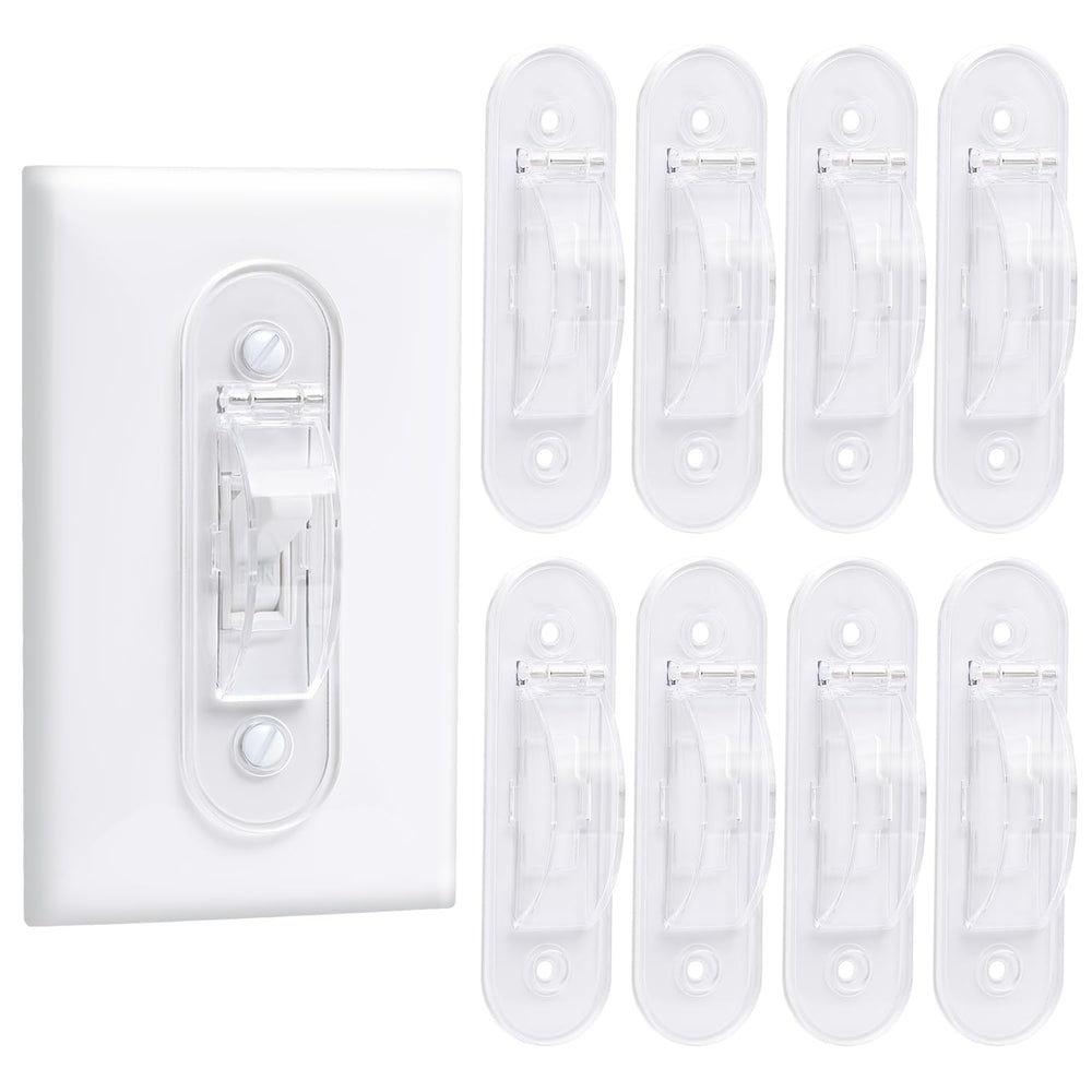 CLYMENE Wall Switch Guard cover closed for childproof protection at home.