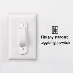 CLYMENE wall-switch-guard press-both-sides demonstrates easy, child-proof operation.