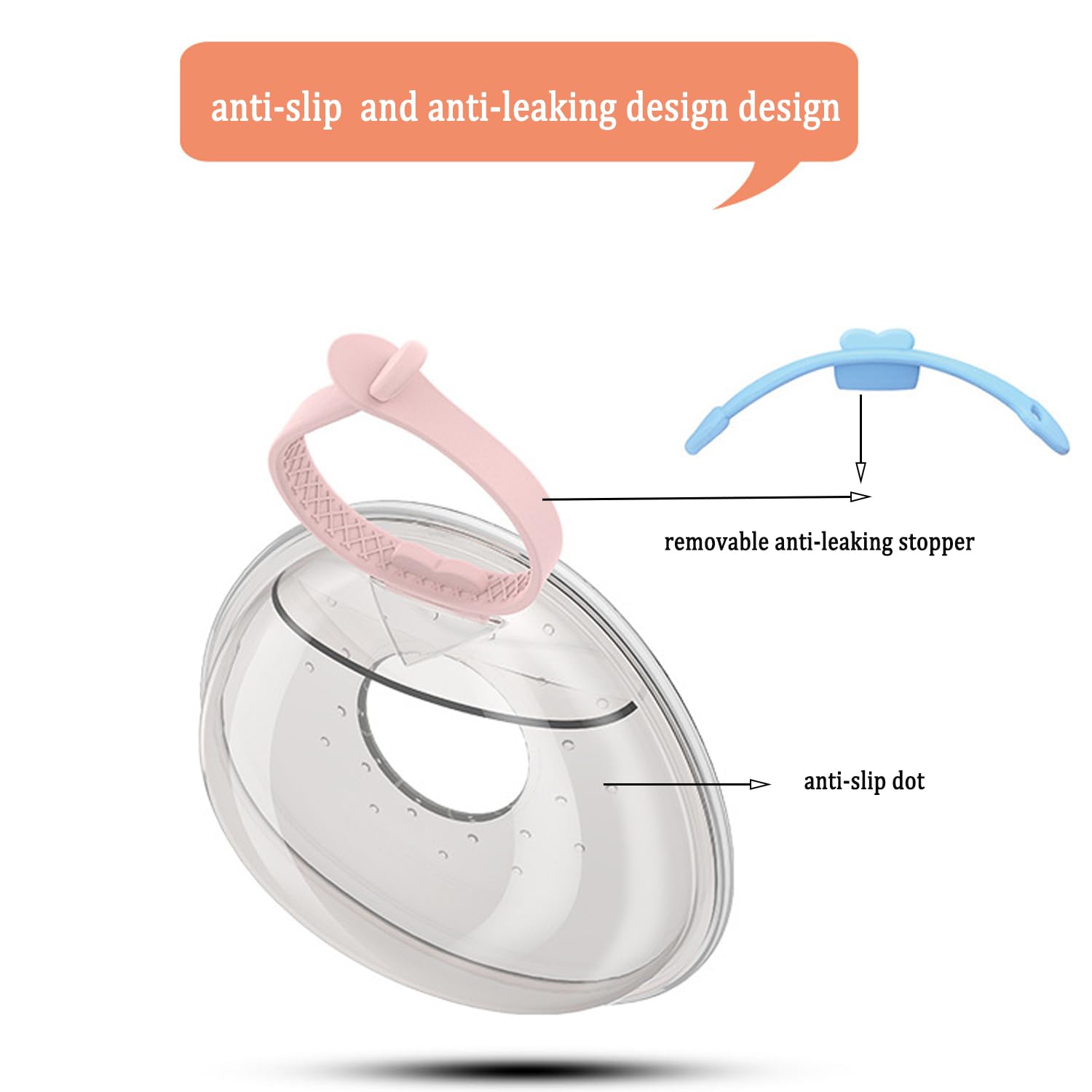 CMBEAR BPA-free silicone ensures a baby-safe nursing accessory.