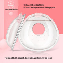 CMBEAR breast shells collect leaks up to 70 ml per pair.