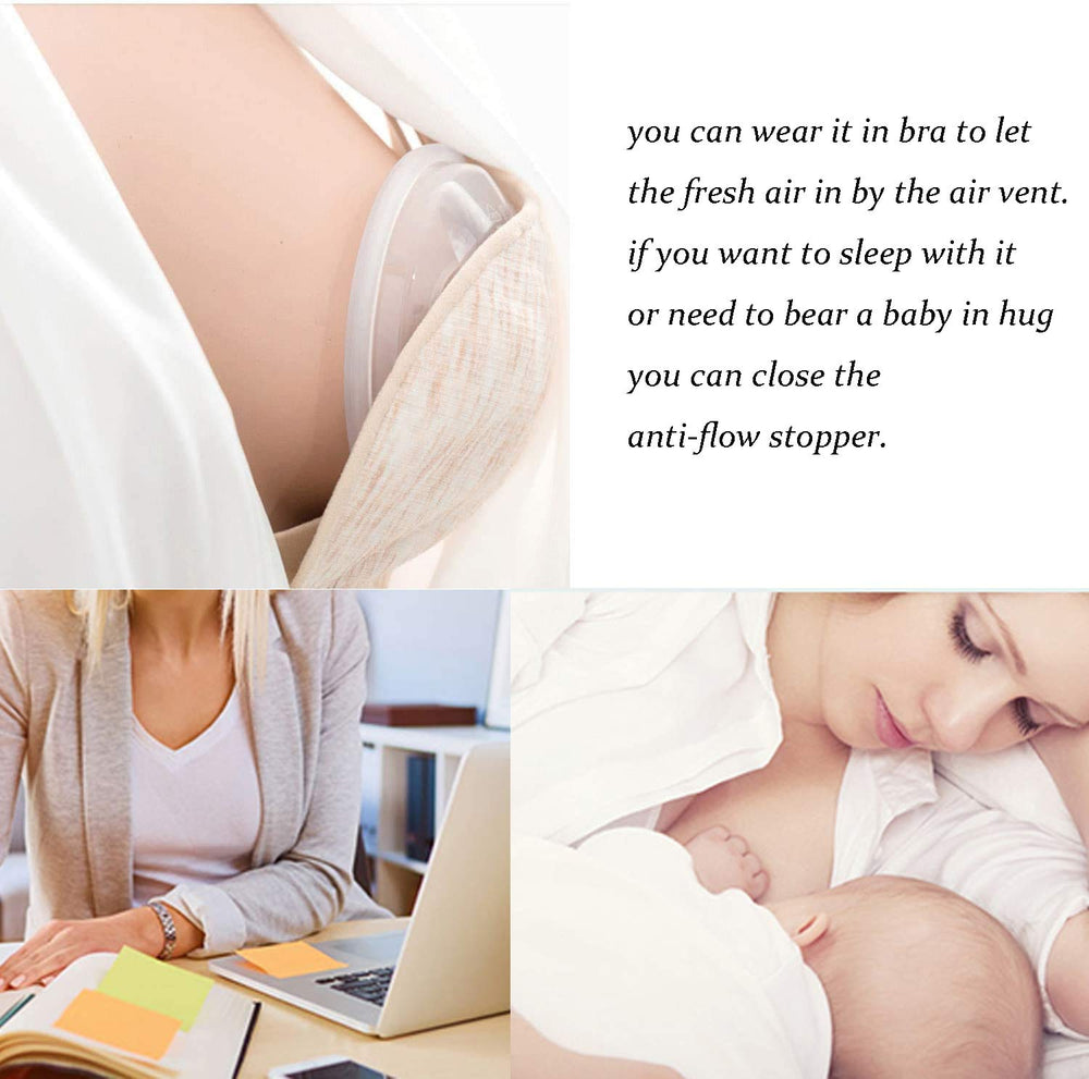 CMBEAR ergonomic-fit breast shell stays in place during the day.
