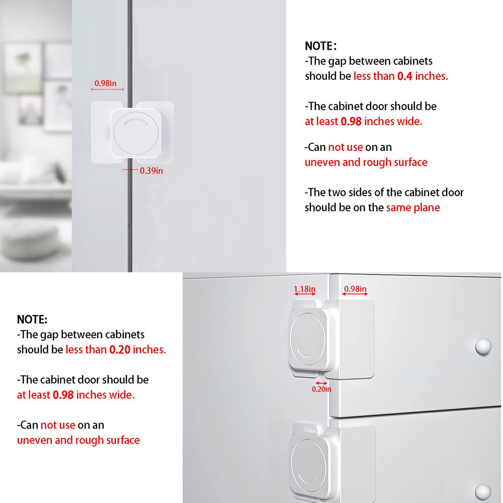 CMINGJ cabinet lock eco-friendly ABS material promises non-toxic, durable safety.