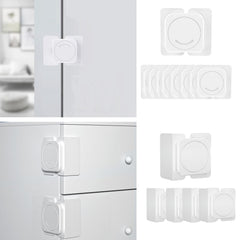 CMINGJ cabinet lock flat lock packaged for easy one-step childproofing at home.