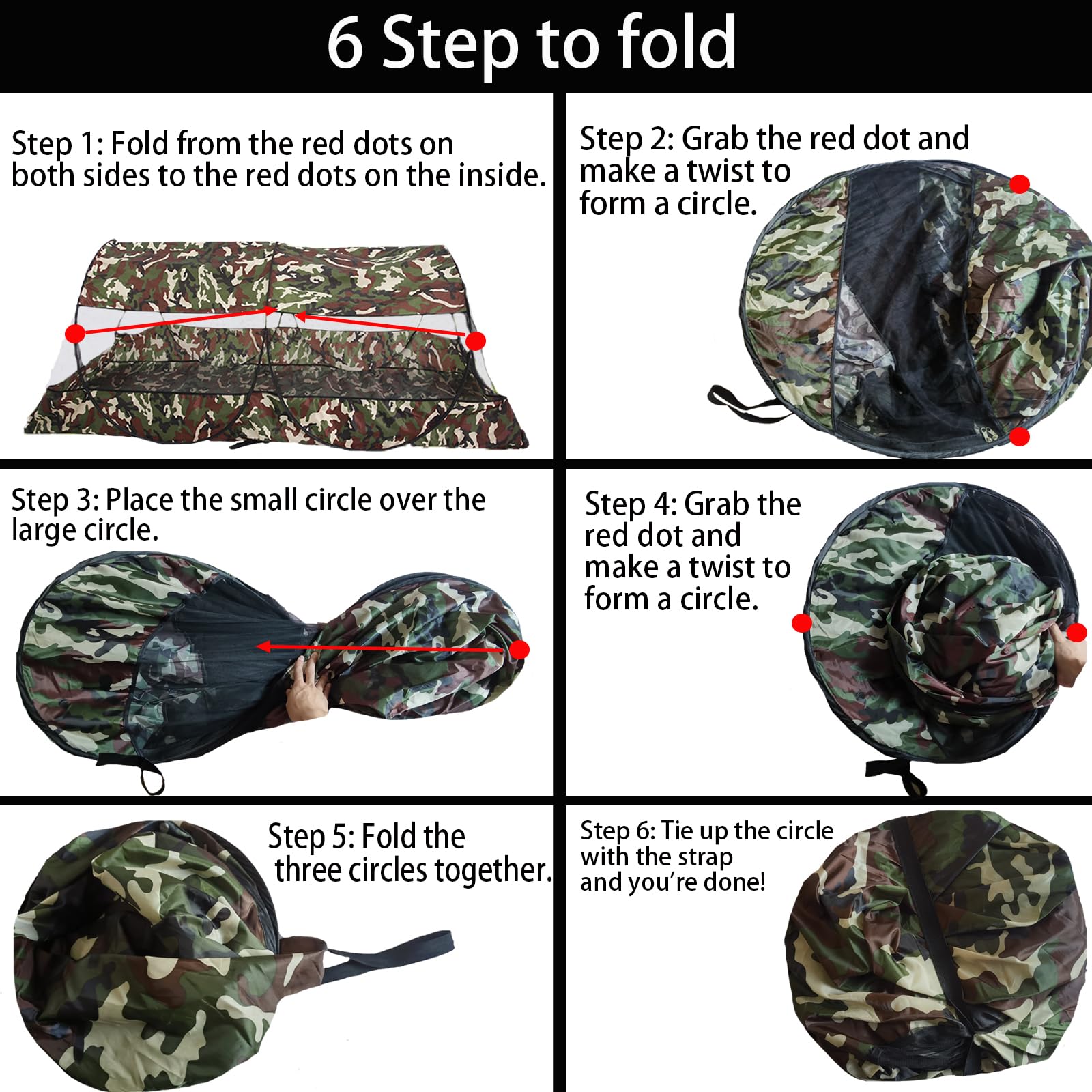 CMINGJ camouflage pop-up net in outdoor camping scene.