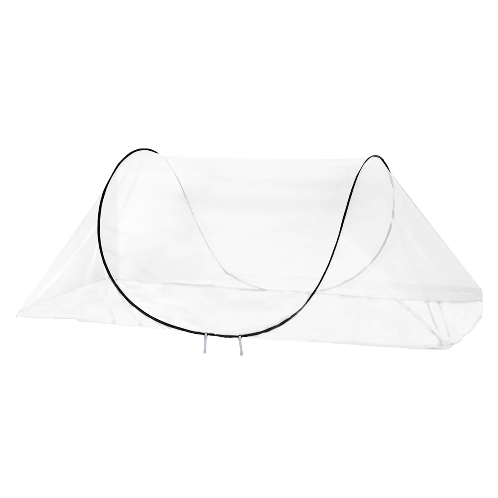 CMINGJ large pop-up mosquito tent provides in-bed setup for peaceful sleep.