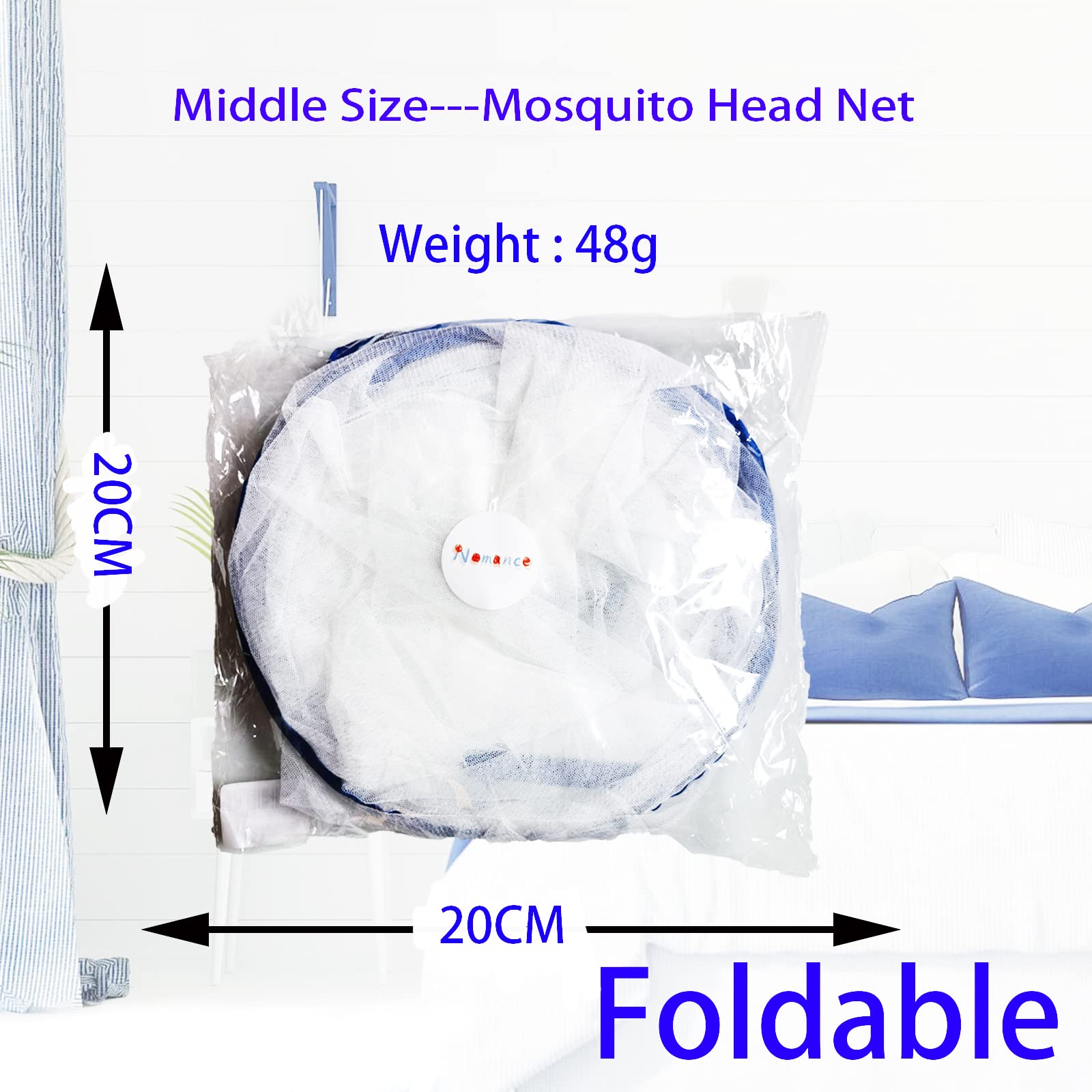CMINGJ breathable mesh close-up shows airy protection from mosquitos.