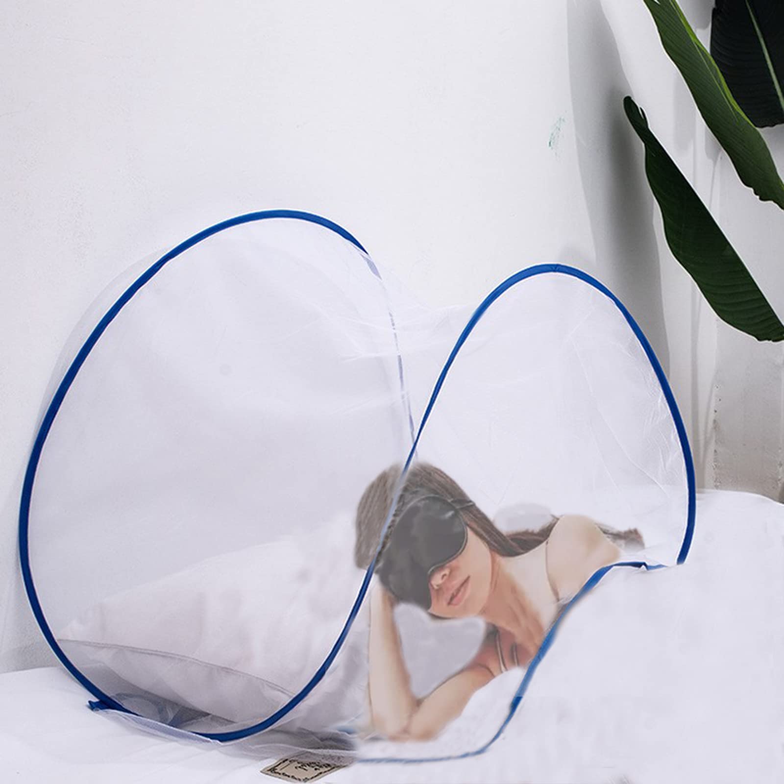 CMINGJ head net folds into a compact 20 cm circle for storage.