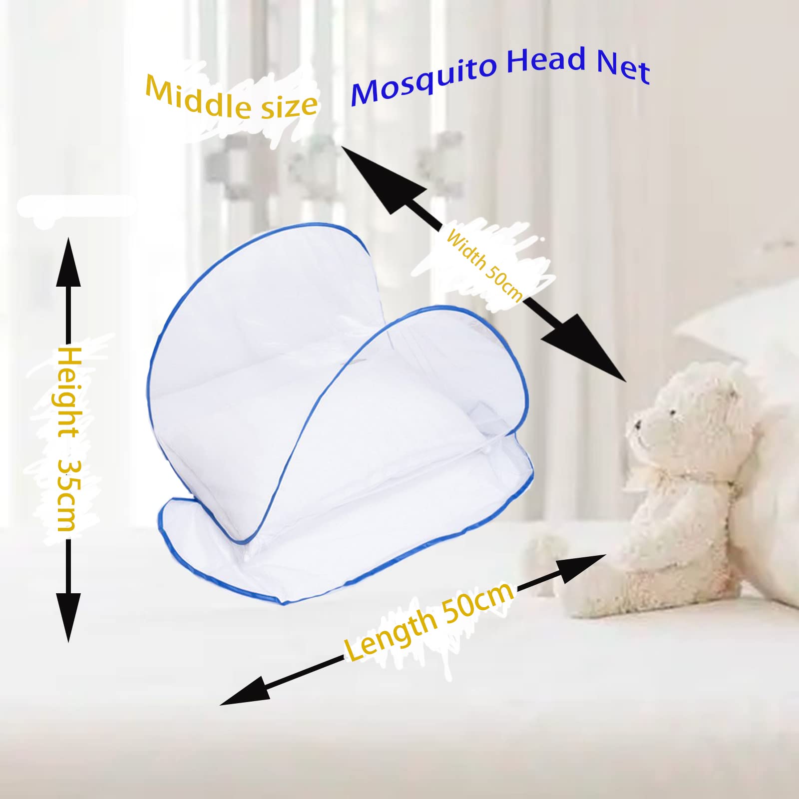 CMINGJ lightweight head net weighs 48 g, ideal for backpacking.