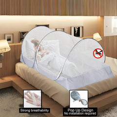CMINGJ mosquito net side zipper ensures gap-free shelter from insects