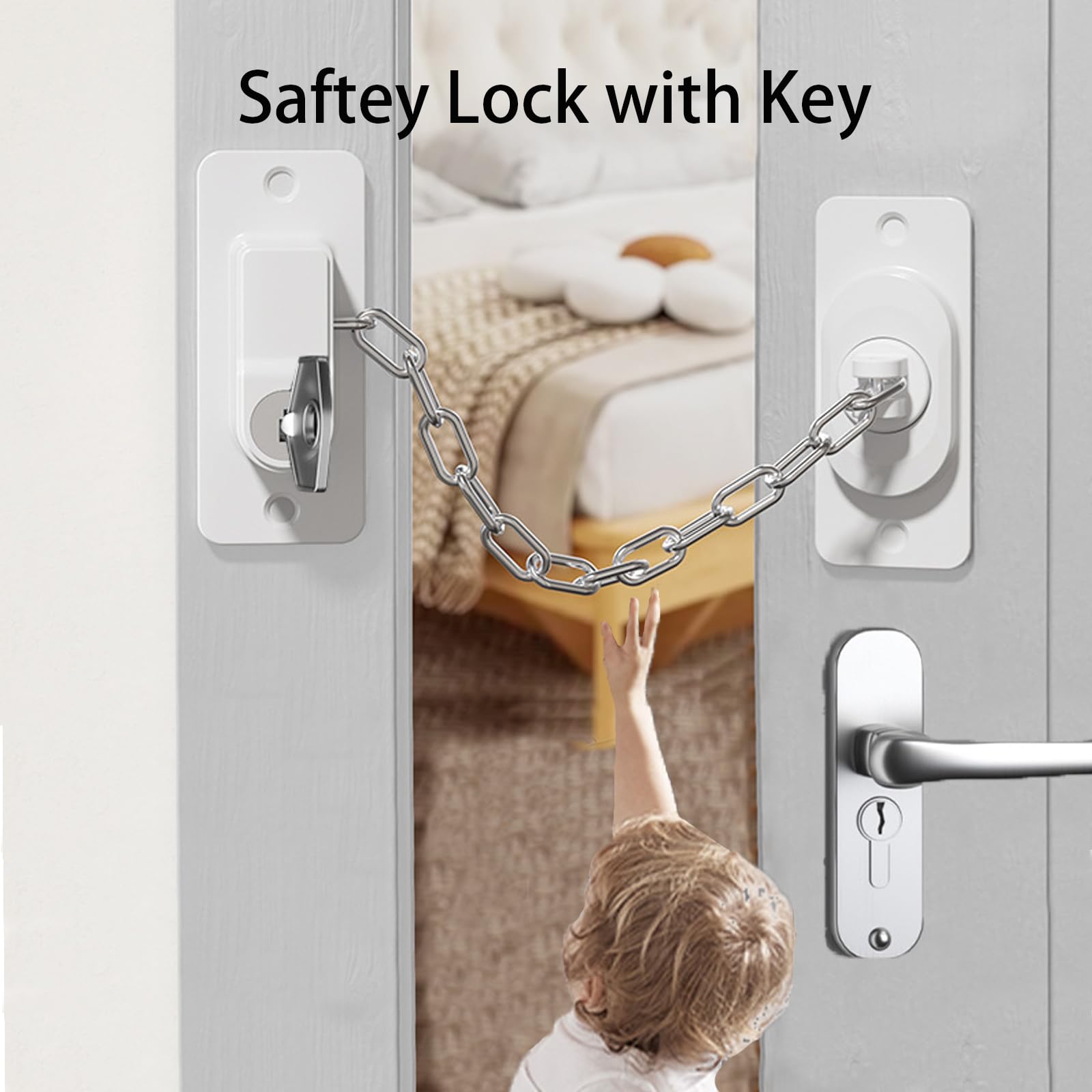 CMINGJ safety lock adhesive installation demonstrates quick, clean setup for childproofing without tools