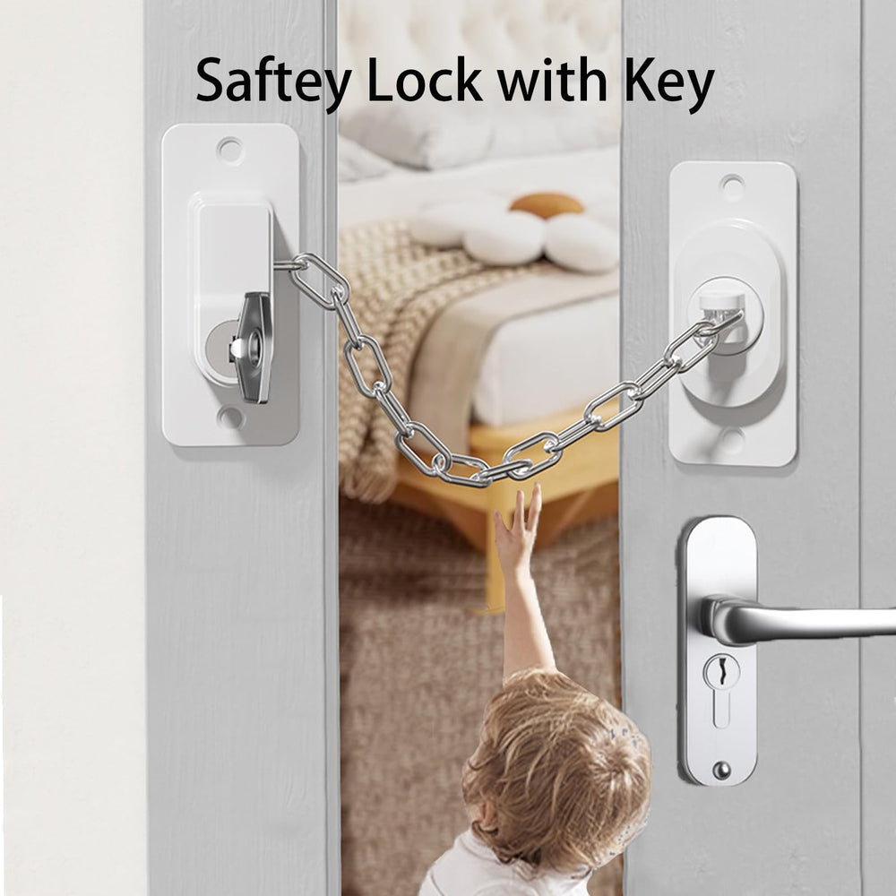 CMINGJ safety lock adhesive installation demonstrates quick, clean setup for childproofing without tools