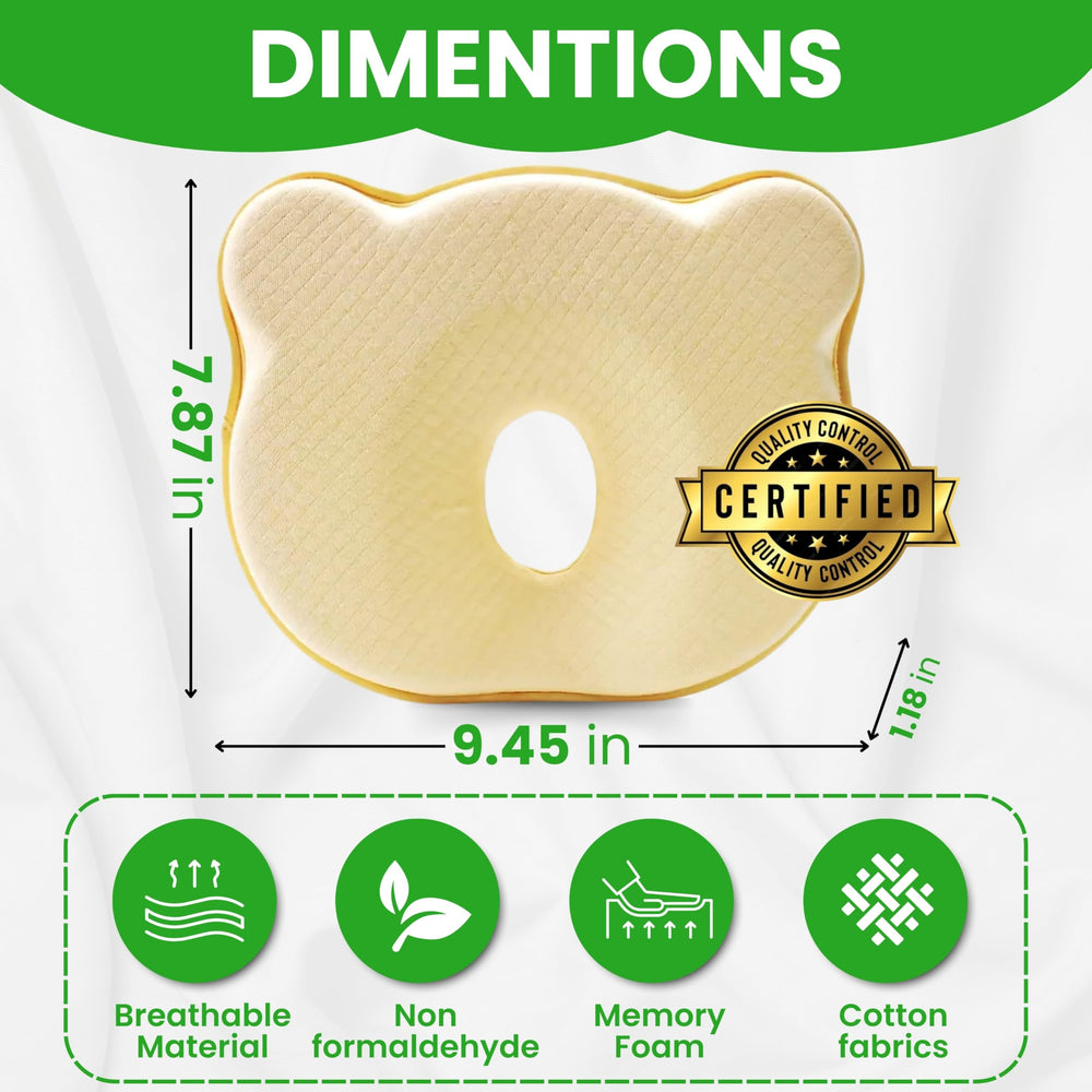 CMJ PRO premium baby pillow hypoallergenic materials closeup with chemical-free composition