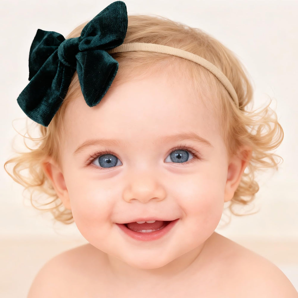 cnomg Christmas baby bows black on hair versatile holiday accessory