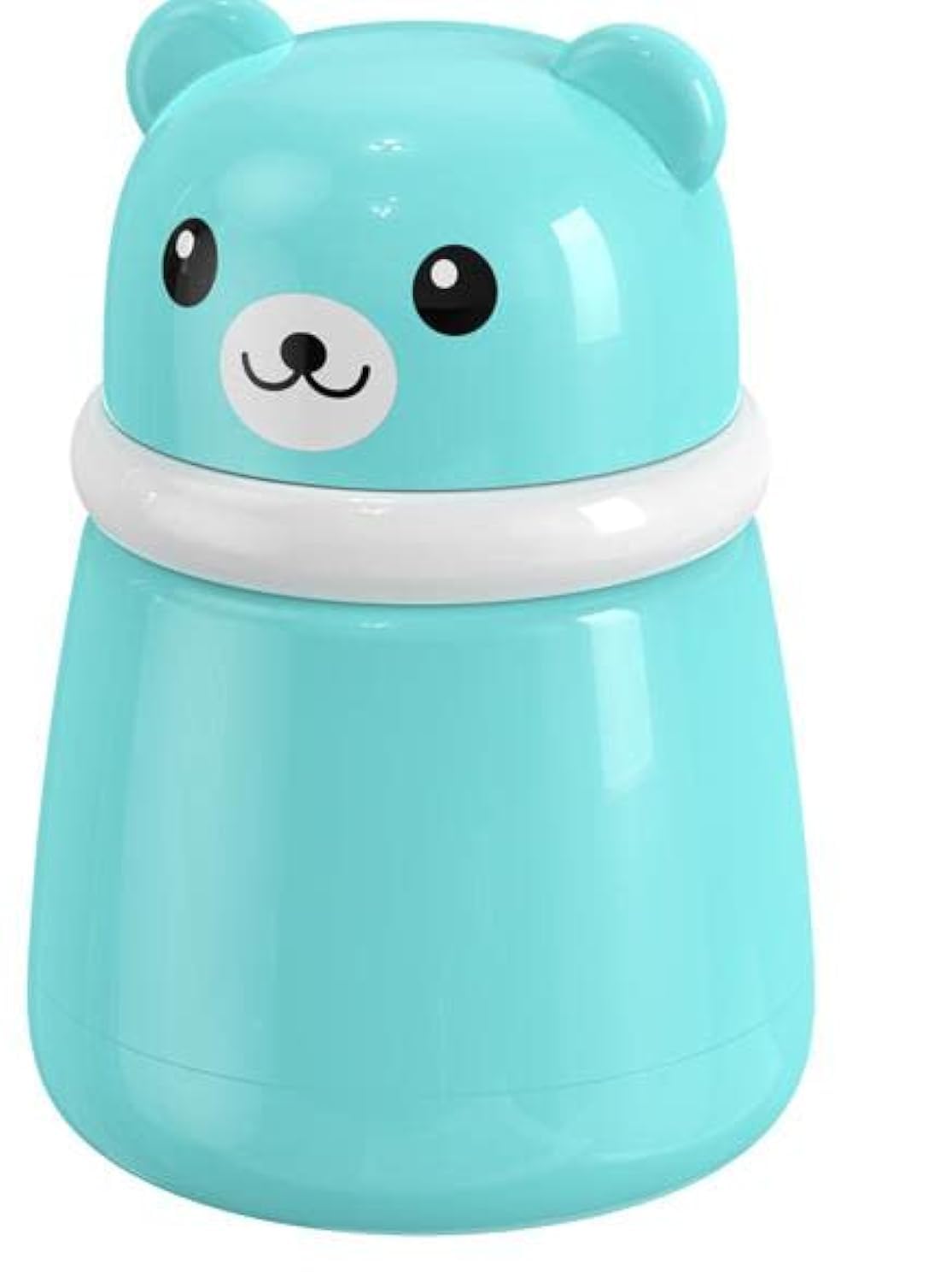 CoaGu powder case blue front view, compact travel-friendly container for easy powder dispensing