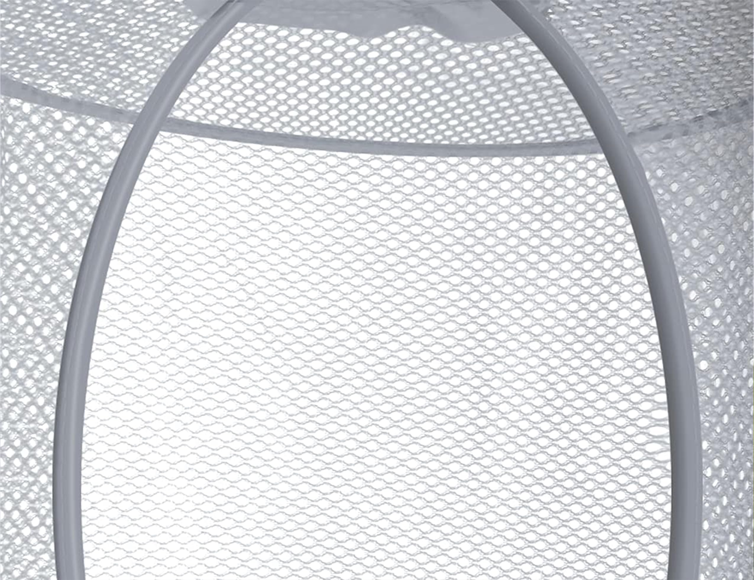 Coastal Rose durable nylon mesh is waterproof and easy to clean.