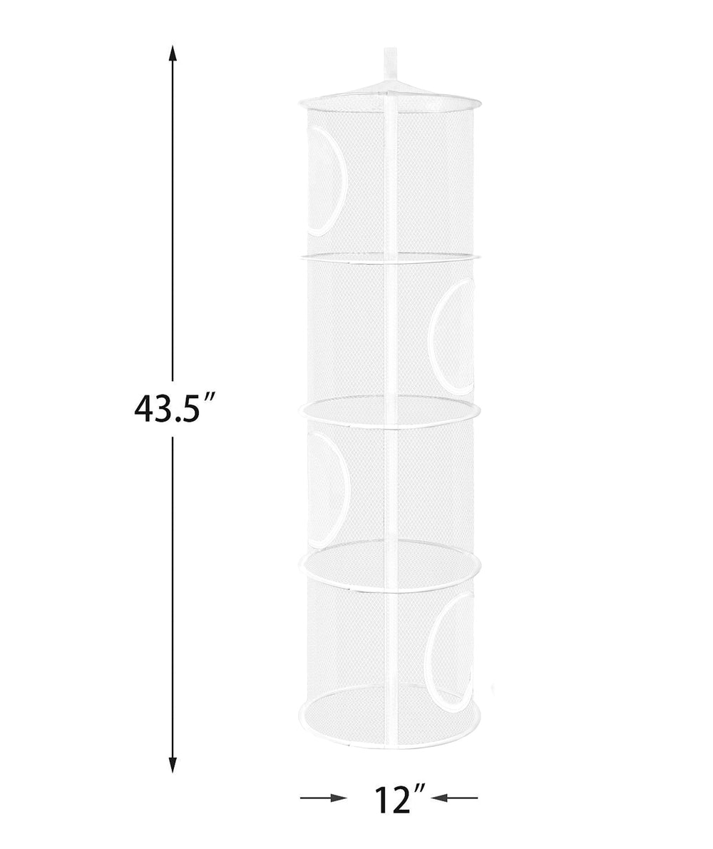 Coastal Rose mesh hanging organizer in white, durable and easy to clean.