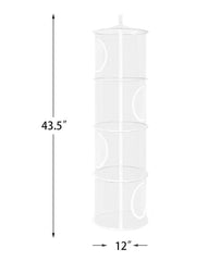 Coastal Rose mesh hanging organizer in white, durable and easy to clean.