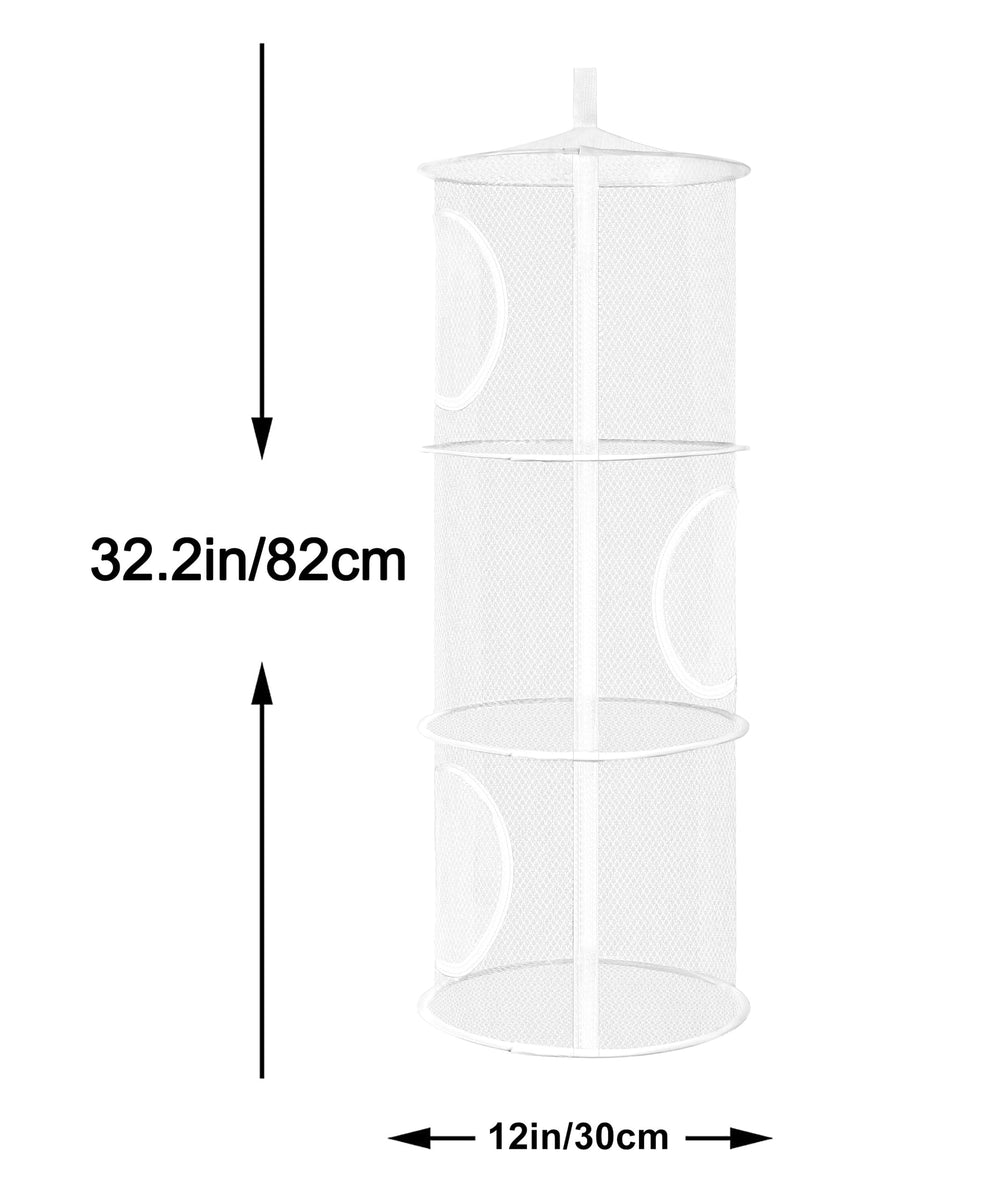 Coastal Rose nylon mesh storage basket highlights durability and waterproof features.