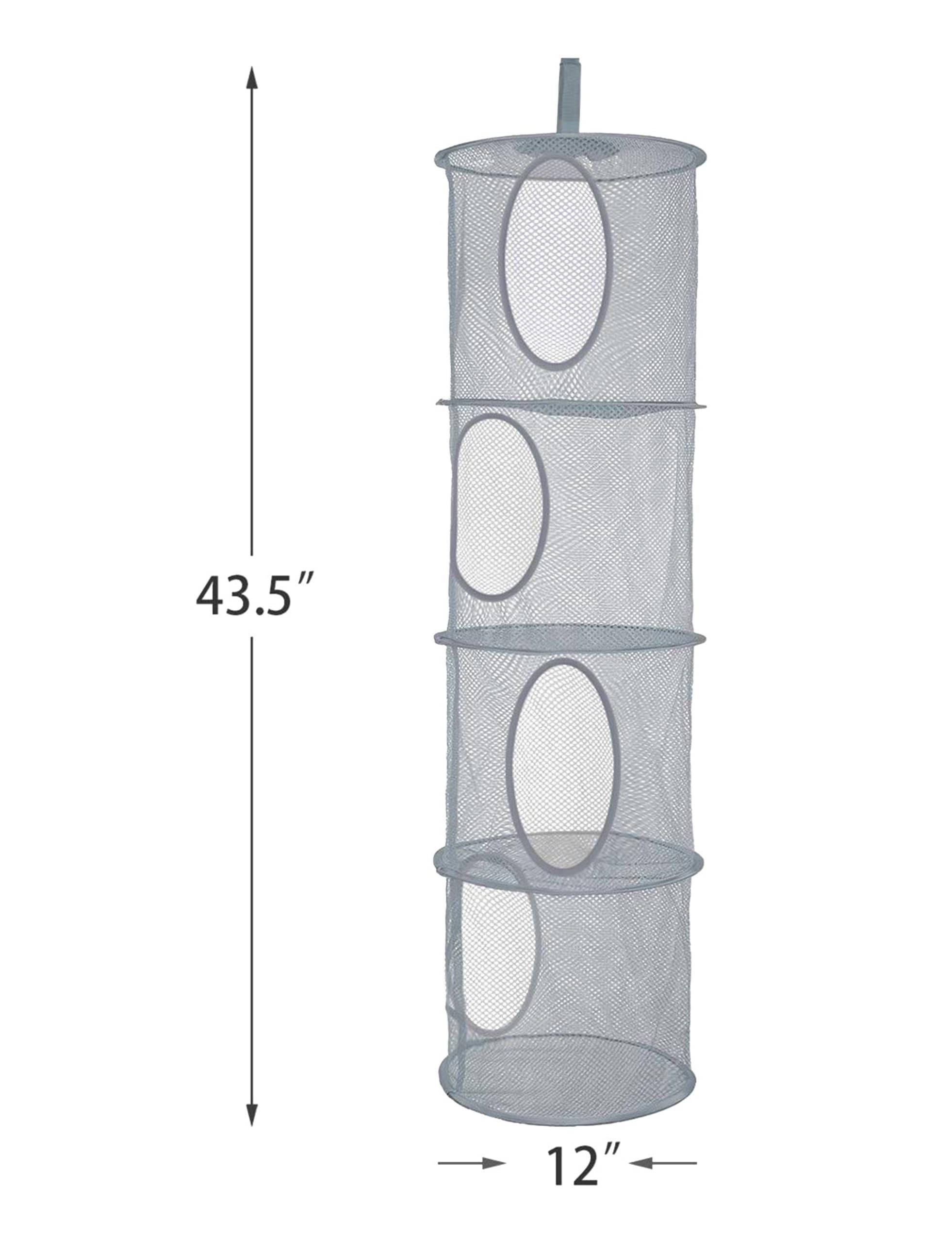 Coastal Rose toy storage hammock keeps plush toys up and off the floor.