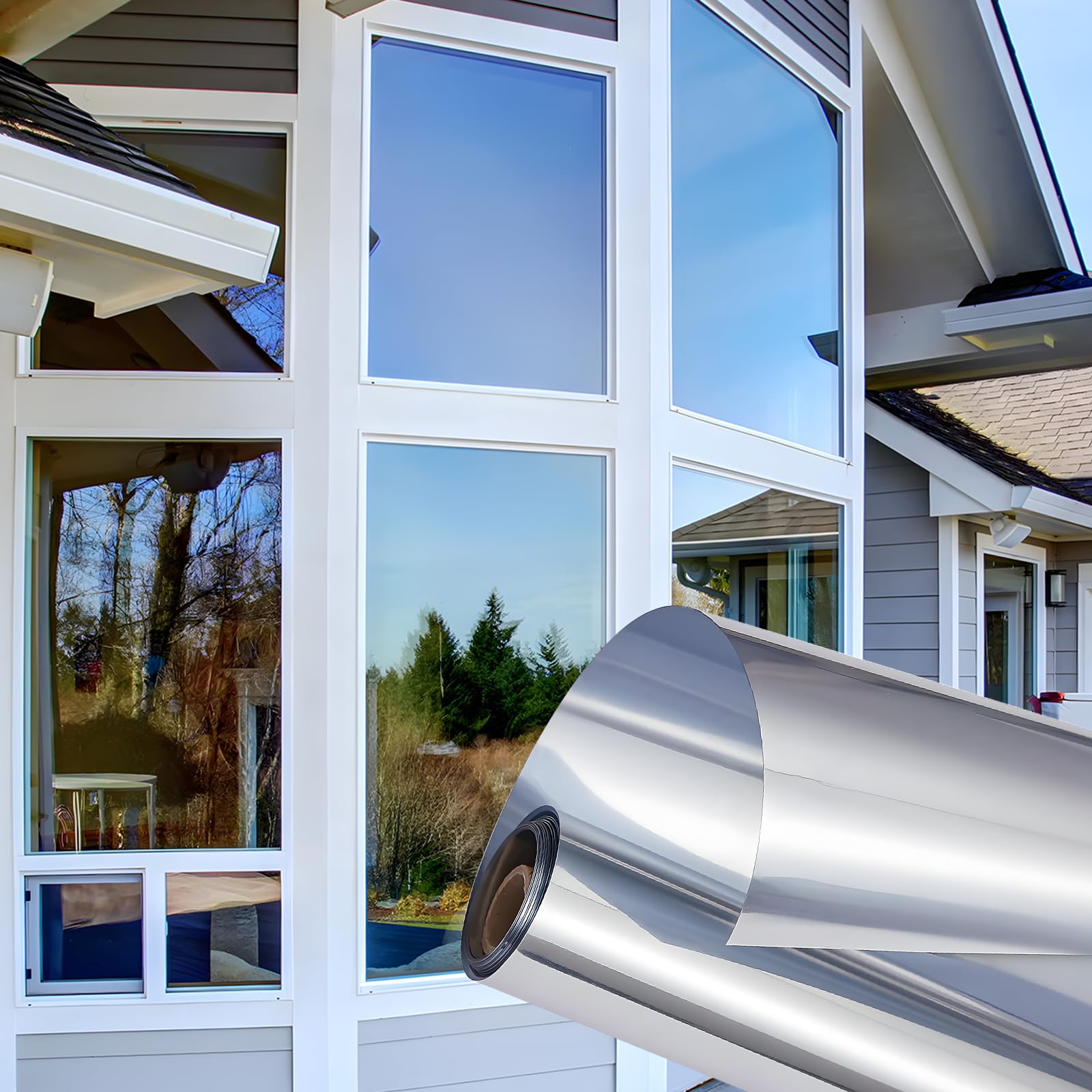 Coavas One Way Window Privacy Film provides daytime privacy while preserving outdoor visibility